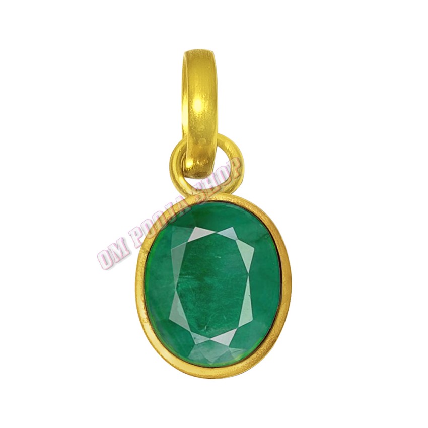 Emerald Pendant in Panchdhatu