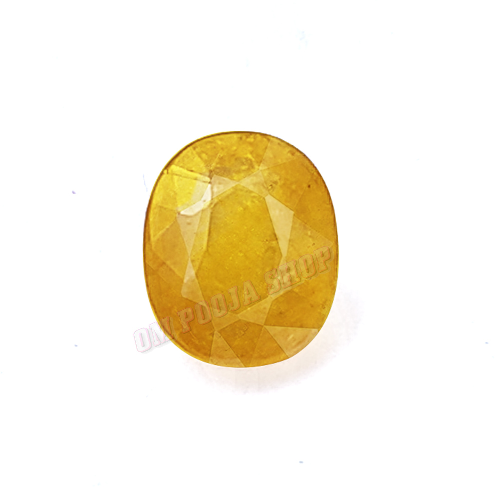 Buy Ceylonmine 7.25 ratti Yellow Sapphire ring original precious ring  pushkaraj for astrological purpose Online - Get 75% Off
