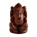 Atharva Ganpati Murti in Mahogany Obsidian Gemstone - 84 Gms