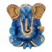 Ganesha Idol with Big Ear in Lapis Lazuli