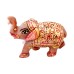 Elephant Hathi Statue Red Aventurine Gemstone