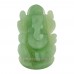 Ganpati Murti in Green Jade Gemstone