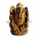 Ganpati Statue in Original Tiger Eye Gemstone