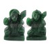 Hanuman ji Murti in Green Jade Gemstone - 100 Grams