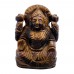 Mahalaxmi Smiling Face Murti in Tiger Eye Gemstone - 168 Gms