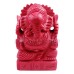 Moonga Siddhi Vinayaka Ganesha Statue in Red Coral GemStone - 4 Inch - 165 Gms