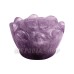 Amethyst Stone Goddess Laxmi Charan Paduka on Lotus Flower - 60 Gms