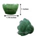 Green Aventurine Lakshmi Charan Paduka on Lotus Flower - 50 to 95 Gms