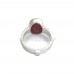 Ruby Gemstone with Pure Silver Ring