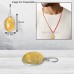 Citrine Oval Stone Pendant in German Silver