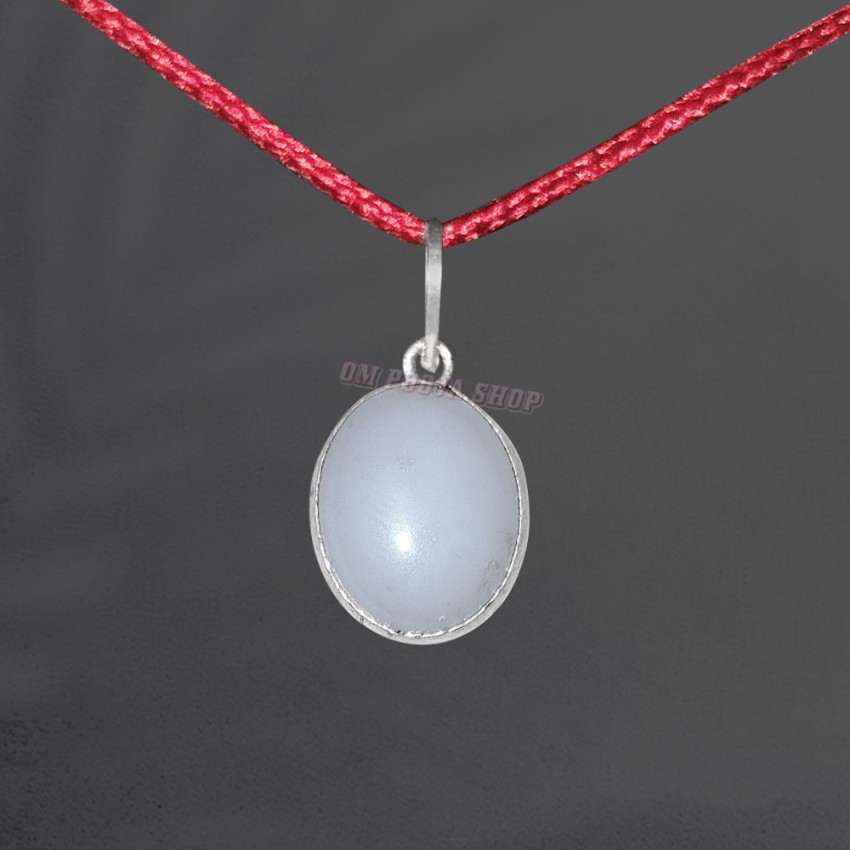 Opal Stone Pendant in German Silver