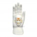 Sai Baba Face in Hand in White Marble