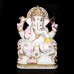 Ganpati Statue in Marble Stone - Size:12 x 9 x 4.5 inch - 20Kgs