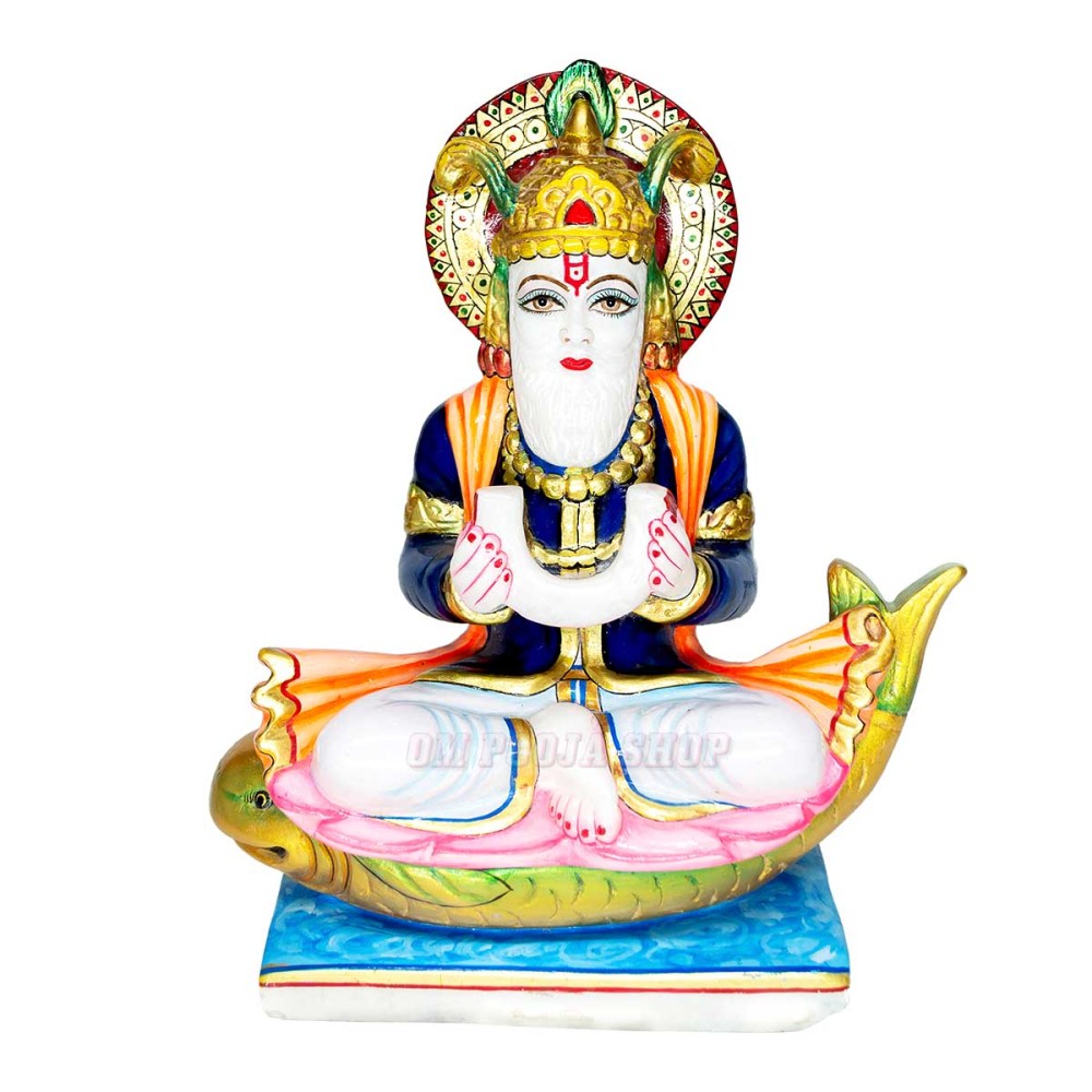Jhulelal Statue in White Marble buy online at best price