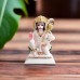 Hanuman Seating Statue in Marble - Size: 5.75 x 4 x 2.25 inches