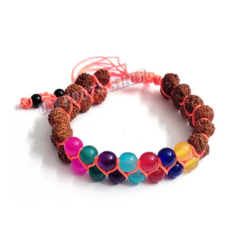 Seven Chakra With Original Rudraksha Bracelet