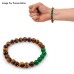 Tiger Eye & Green Jade Stone Bracelet - Beads 8 mm