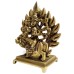 Goddess Maa Sherawali Durga Murti in Brass (Size_3.5x4.5 inches)