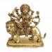 Jagat Mata Chamunda Durga Sherawali Maa Brrass Idol (Size_6.75x6.5x2.6 inches)