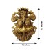 Kirtimukha Wall Hanging Mask in Antique Brass - Size 5.5 x 4 x 2 Inches