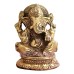 Shukh Karta Shri Ganesha Statue in Brass (Size: 3x2x2.25 inches)