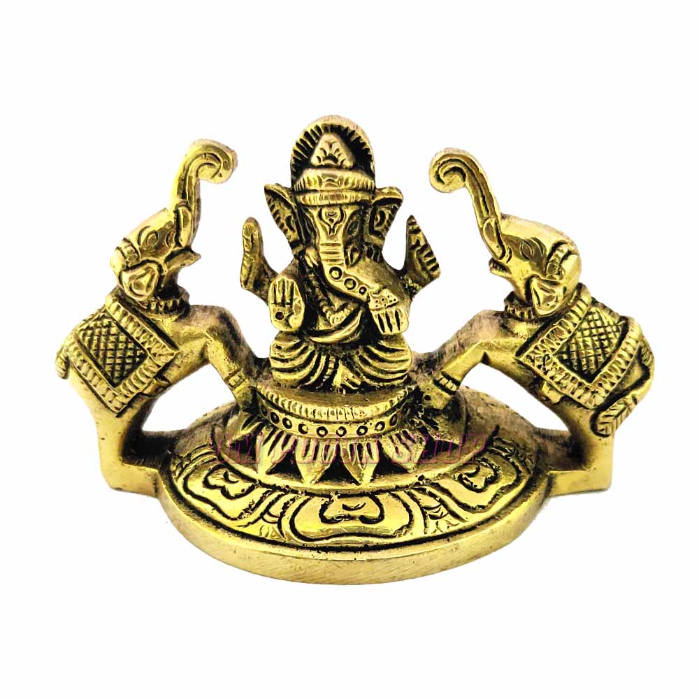 Gaj Ganesha Baba Brass Murti Buy online