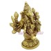 Ganesh With Riddhi Siddhi Brass Murti