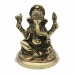 Ganesha Antique Finish Murti in Brass - 2.5 inches