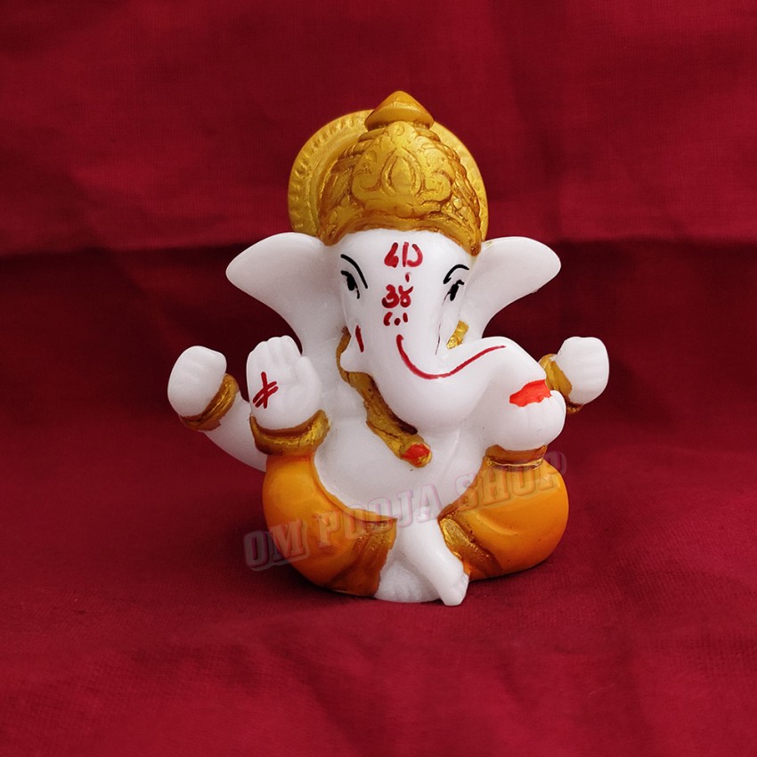 Ganesha Statue For Home Decor - Size 2.25 x 2.25 x 1.25 inches