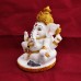 Ganpati Idol For Home Decor for Car Dashboard, Office, Gift - Size 3.4 x 2.4 x 2 inches