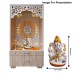 Ganpati Idol For Home Decor for Car Dashboard, Office, Gift - Size 3.4 x 2.4 x 2 inches