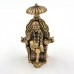 Handicrafts Sai Baba with Chair and Umbrella Murti in Brass