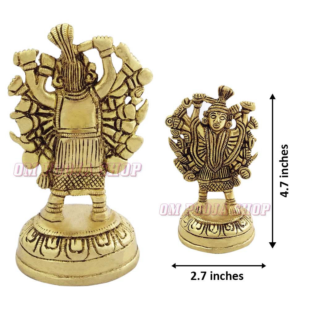 Shri Saptashrungi Devi Mata Idol in Brass | Buy Saptashringi