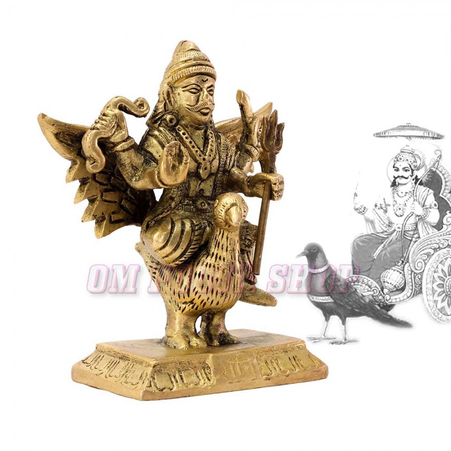 Shani Dev Brass Idol Buy Online Hindu God Shani Devata From India