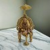 Shirdi Sai Baba with Chair and Chatra Idol in Brass