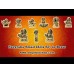 Navgraha Small Idols Set in Brass - 3 inches