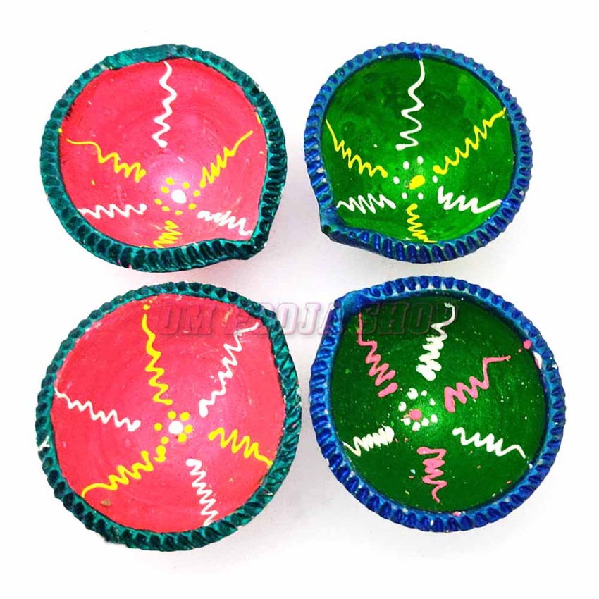 Clay Diya Set of 4