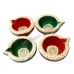 Colorful Mitti Diya Set of 4