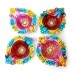 Rangoli Mitti Diya Set of 4