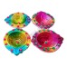 Rangoli Mitti Diya Set of 4