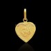 Aum Pendant Heart Shape in 18KT Pure Gold - 0.84 grams