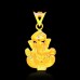 Ganesha Inflated Pendant in 18KT Pure Gold - 1.66 grams