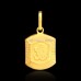 Om Ganpataye Namah Pendant in 18Kt Pure Gold - 0.90 grams