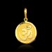 Spiritual Round Shape OM Pendant in 18Kt Pure Gold - 0.690 grams