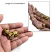 Ghungroo Kadi Fingers for Puja Aarti Hand Finger Clapping Ring Cymbals Set Pair