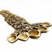 Snake Look Five Face Kapoor Aarti Diya in Brass - Size: 1 x 5.5 x 10 inch