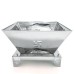 Stainless Steel Hawan Kund With Base Size (22x22x14.5 cm)