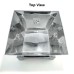 Stainless Steel Hawan Kund With Base Size (22x22x14.5 cm)