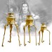 Snake Design Tripod Stand Set for Abhishekam in Brass