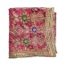 Flower Embroidery Chunari Magenta Color For Devi - 1/2 Meter